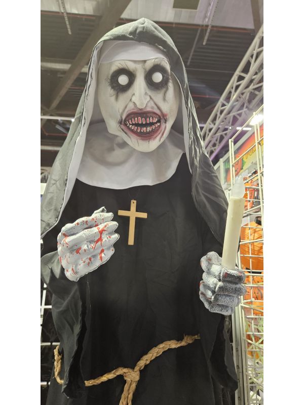 Automate Halloween de Nonne Maléfique de 185 cm