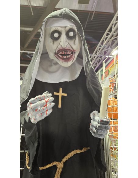 Automate Halloween de Nonne Maléfique de 185 cm