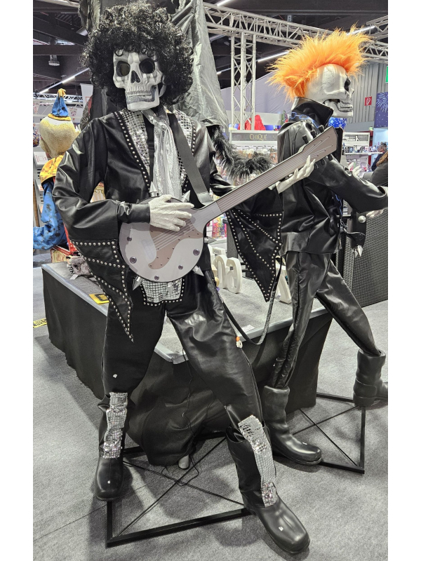 Automate Halloween Duo de squelettes Punk Rock