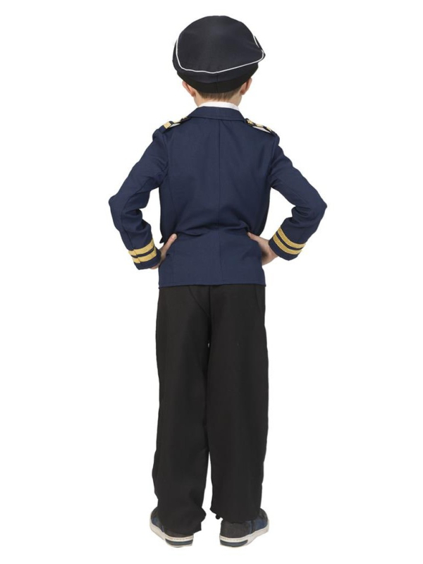 Déguisement Pilote d’Avion Enfant – Veste Uniforme Aviateur