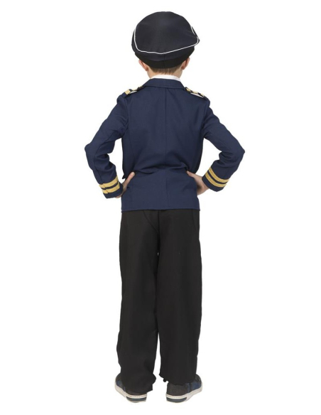 Déguisement Pilote d’Avion Enfant – Veste Uniforme Aviateur