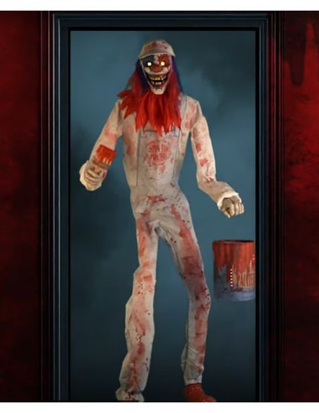 Automate Halloween Arty, le Clown 213 cm qui peint avec du sang