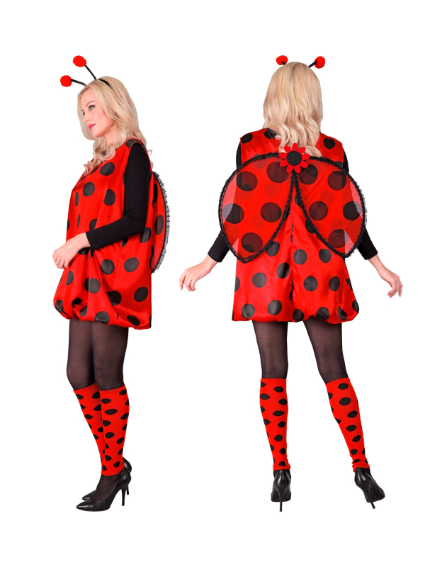 Costume Coccinelle Femme avec Accessoires - Idéal pour Soirées à Thème et Carnaval.