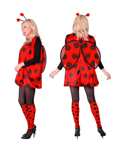 Costume Coccinelle Femme avec Accessoires - Idéal pour Soirées à Thème et Carnaval.