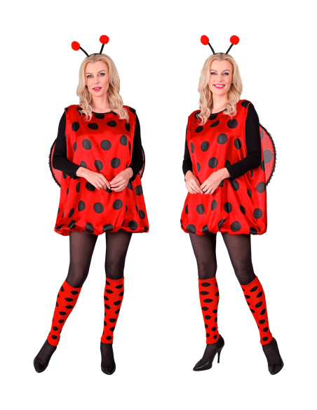 Costume Coccinelle Femme avec Accessoires - Idéal pour Soirées à Thème et Carnaval.
