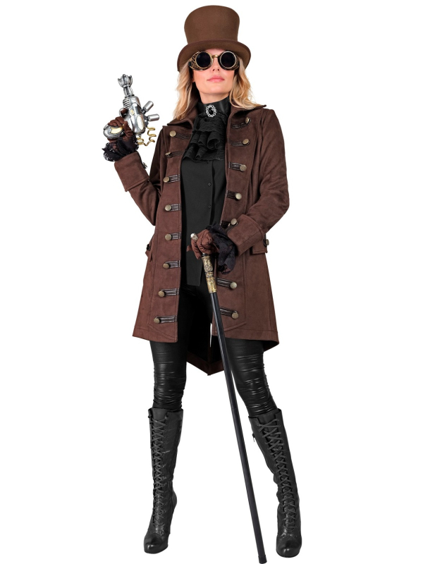 Veste Steampunk Femme - Manteau Polyvalent Pirate et Victorien