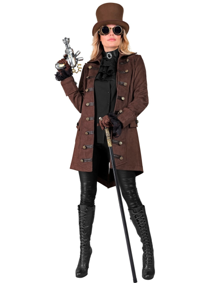 Veste Steampunk Femme - Manteau Polyvalent Pirate et Victorien