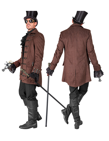 Veste Steampunk Homme - L'Élégance Victorienne Polyvalente