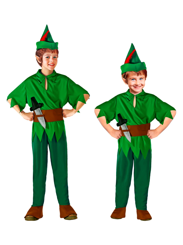 Déguisement Peter Pan Enfant - Costume Complet pour Carnaval et Anniversaires