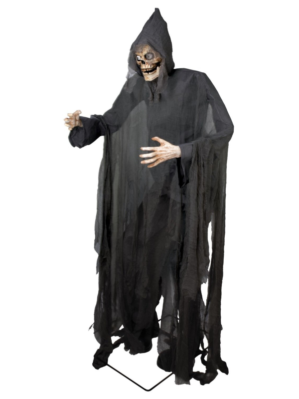 Automate Halloween Faucheuse Squelette Animée 180 cm Terrifiante