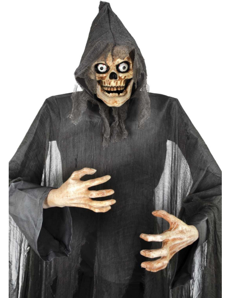 Automate Halloween Faucheuse Squelette Animée 180 cm Terrifiante