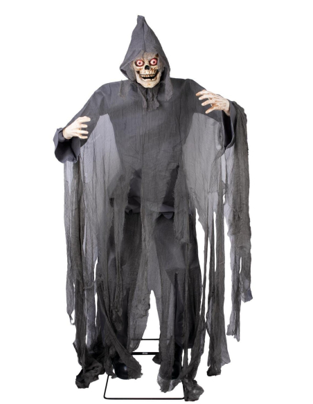 Automate Halloween Faucheuse Squelette Animée 180 cm Terrifiante