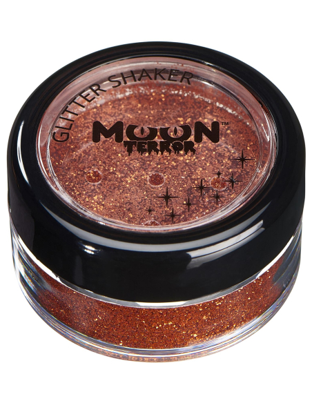 Paillettes de maquillage Halloween Moon Terror, orange, 4,2 g
