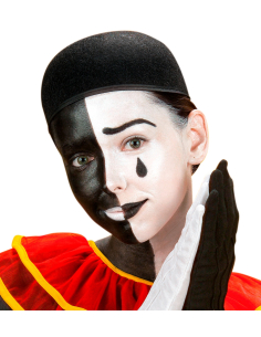 Chapeau Pierrot Noir - Accessoire de Déguisement 2