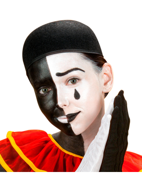 Chapeau Pierrot Noir - Accessoire de Déguisement