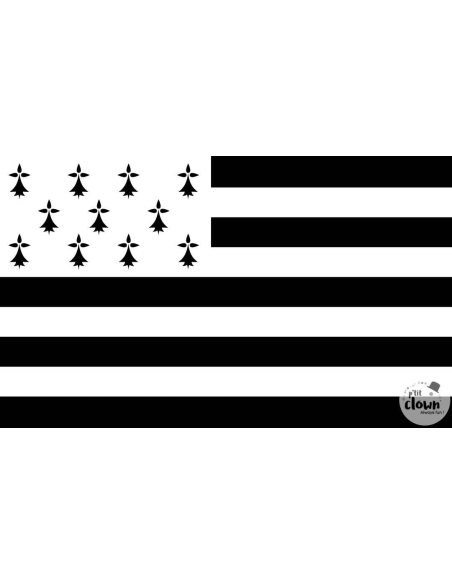 Drapeau Bretagne Gwenn ha Du - 90x150 cm
