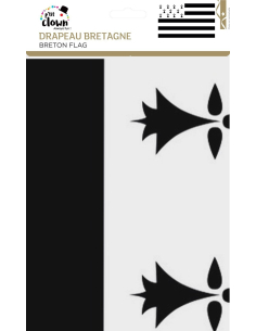 Drapeau Bretagne Gwenn ha Du - 90x150 cm 2