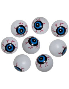 Faux yeux ensanglantés - Lot de 8 pour Halloween effrayant