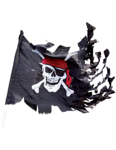 Drapeau pirate déchiré - Décoration Halloween & Anniversaire