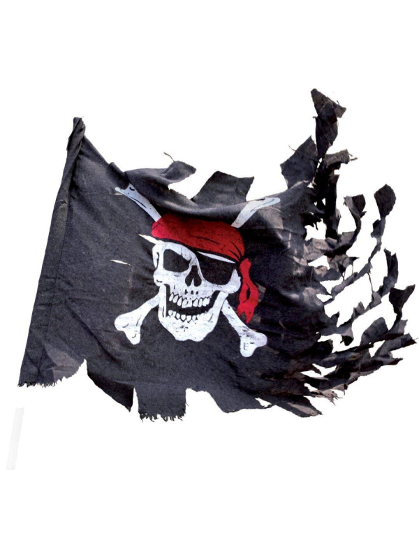 Drapeau pirate déchiré - Décoration Halloween & Anniversaire