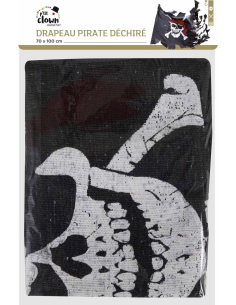 Drapeau pirate déchiré - Décoration Halloween & Anniversaire 2