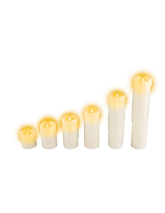 Bougies LED en cire - Lot de 6 tailles variées pour une décoration Halloween magique