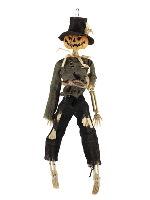 Squelette épouvantail 40 cm - Décoration Halloween effrayante