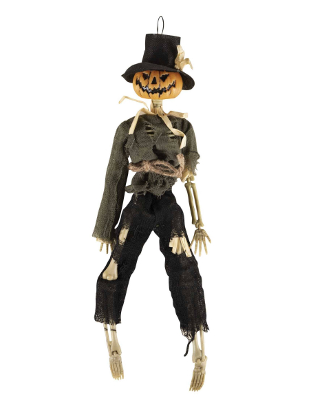 Squelette épouvantail 40 cm - Décoration Halloween effrayante