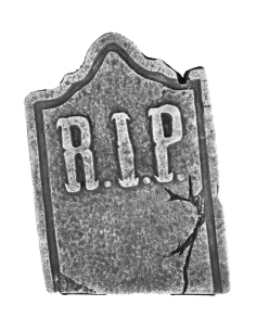 Pierres tombales RIP - Lot de 3 pour un cimetière Halloween terrifiant 2