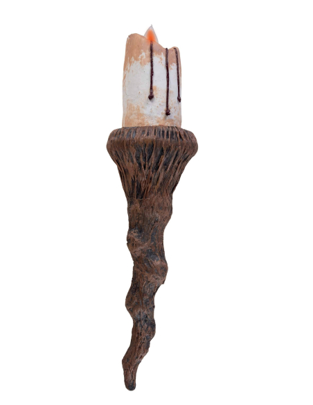 Applique bougie lumineuse - 50 cm pour une décoration Halloween effrayante