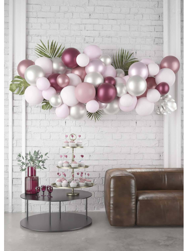 Kit Arche Ballons Rose Cam & Léon : Une Déco Romantique Garantie !