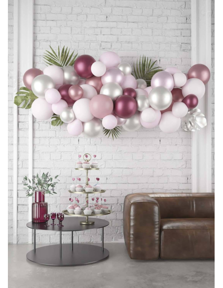 Kit Arche Ballons Rose Cam & Léon : Une Déco Romantique Garantie !