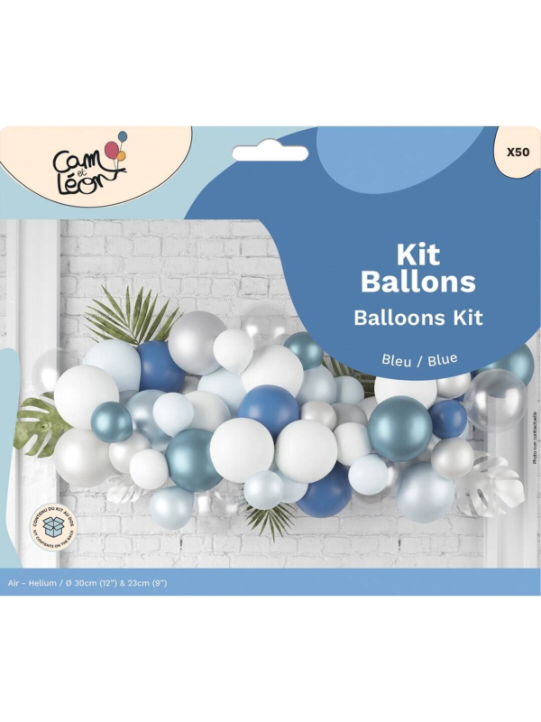 Kit Ballons Argent Cam & Léon - 50 Ballons pour une Fête Éblouissante