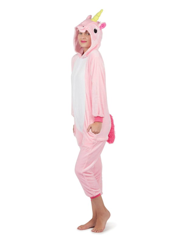 Déguisement Kigurumi Licorne Rose Adulte - Combinaison Pyjama Intégrale
