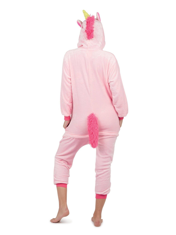 Déguisement Kigurumi Licorne Rose Adulte - Combinaison Pyjama Intégrale