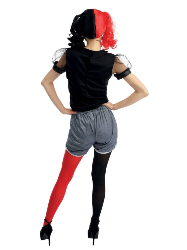 Déguisement Arlequin - noir, rouge - Femme Halloween