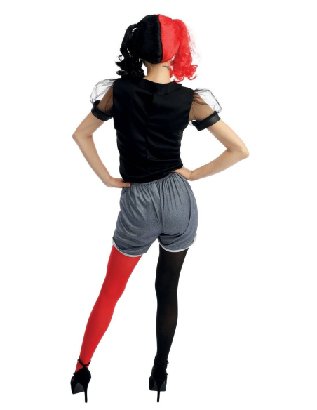 Déguisement Arlequin - noir, rouge - Femme Halloween