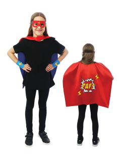 Set Super Héros Enfant - Cape Réversible, Masque et Manchettes 2