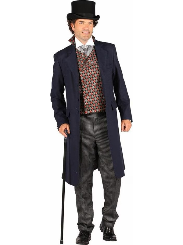 Pantalon Rayé Gris Homme typique du 19e siècle