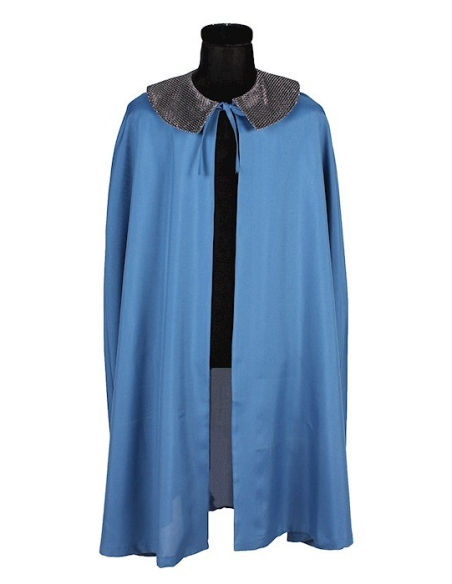 Cape de Chevalier Enfant Bleue : Élégance Médiévale