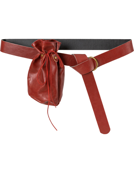 Ceinture avec Bourse Aspect Cuir - Accessoire Médiéval