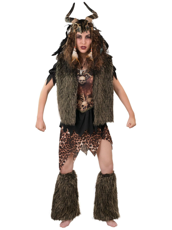 Gilet en Fausse Fourrure Marron - Costume Historique Unisexe