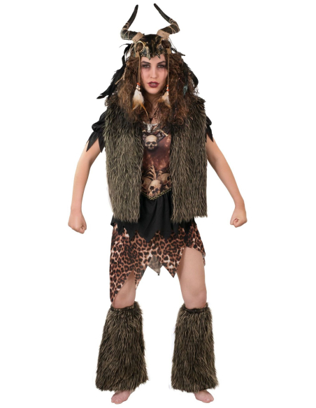 Gilet en Fausse Fourrure Marron - Costume Historique Unisexe