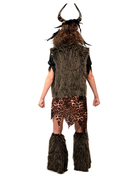 Gilet en Fausse Fourrure Marron - Costume Historique Unisexe