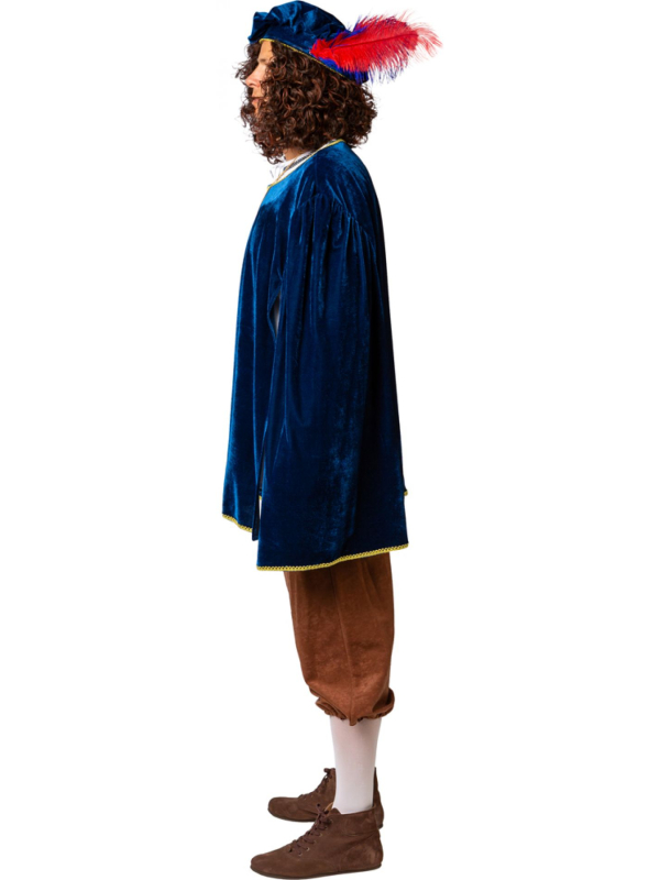 Costume de Luxe du Seigneur du Château : Élégance Médiévale