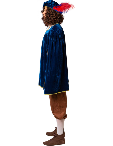 Costume de Luxe du Seigneur du Château : Élégance Médiévale