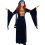 Costume Médiéval Luxe Femme - Robe Velours Bleu avec Coiffe