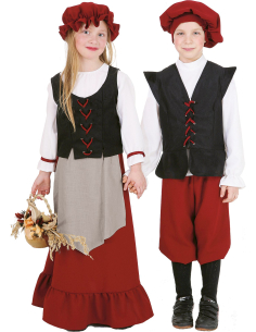 Costume Médiéval Enfant Garçon - Ensemble Complet 4 Pièces