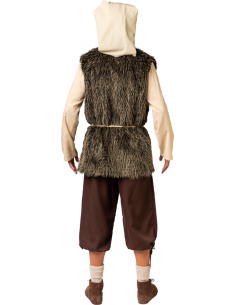 Gilet Long en Fausse Fourrure - Costume Médiéval et Viking 2