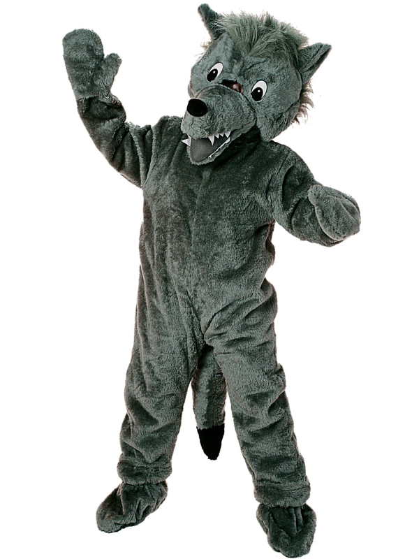Mascotte de Loup Gris : Animation...